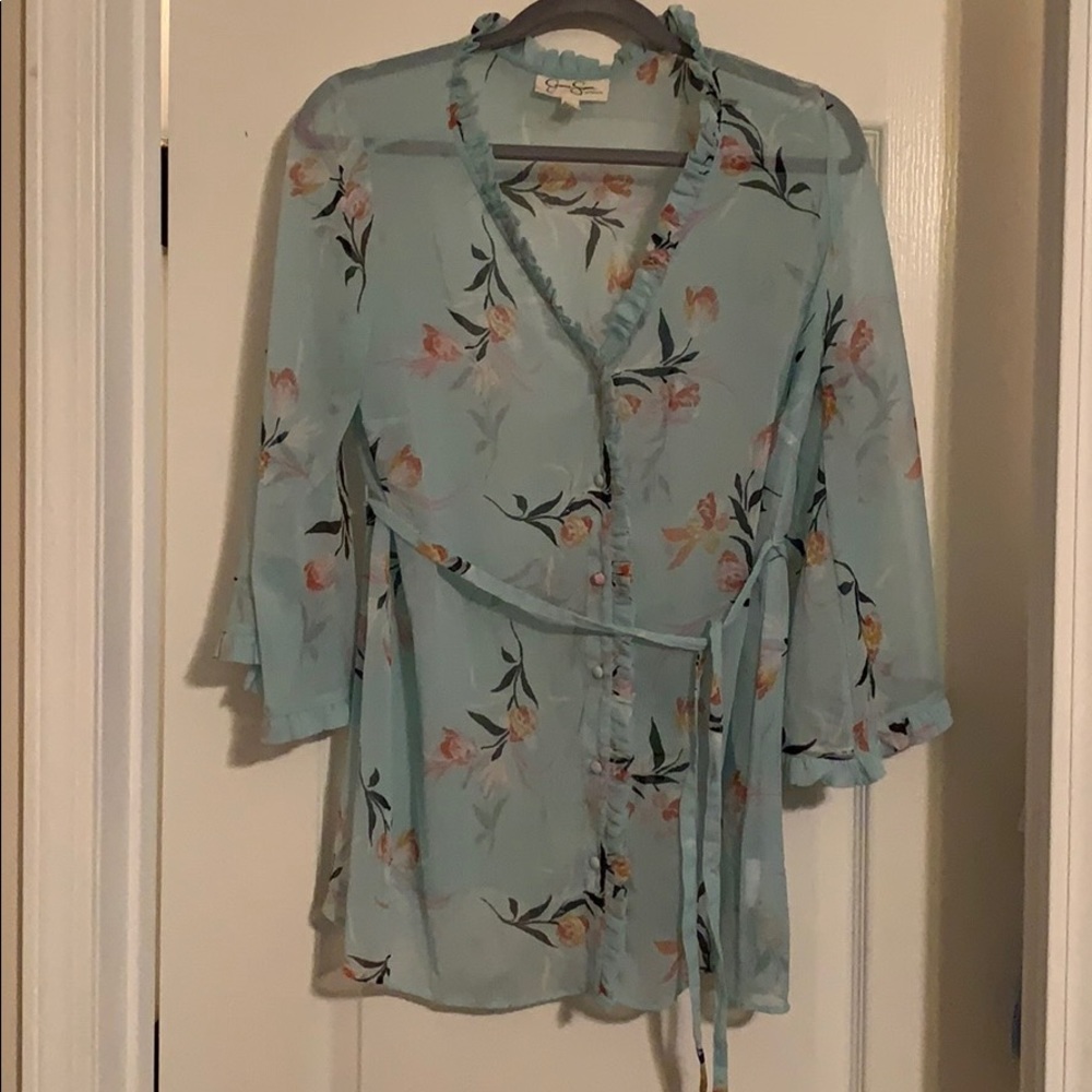 Maternity sheer blouse Jessica Simpson